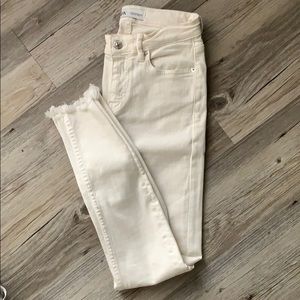 Zara white skinny jeans
